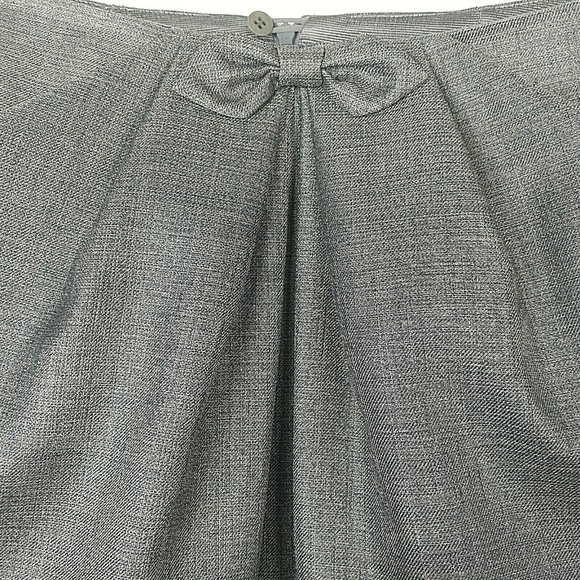 GIORGIO ARMANI WOOL Blend Bow A-Line Career Skirt - Picture 4 of 8